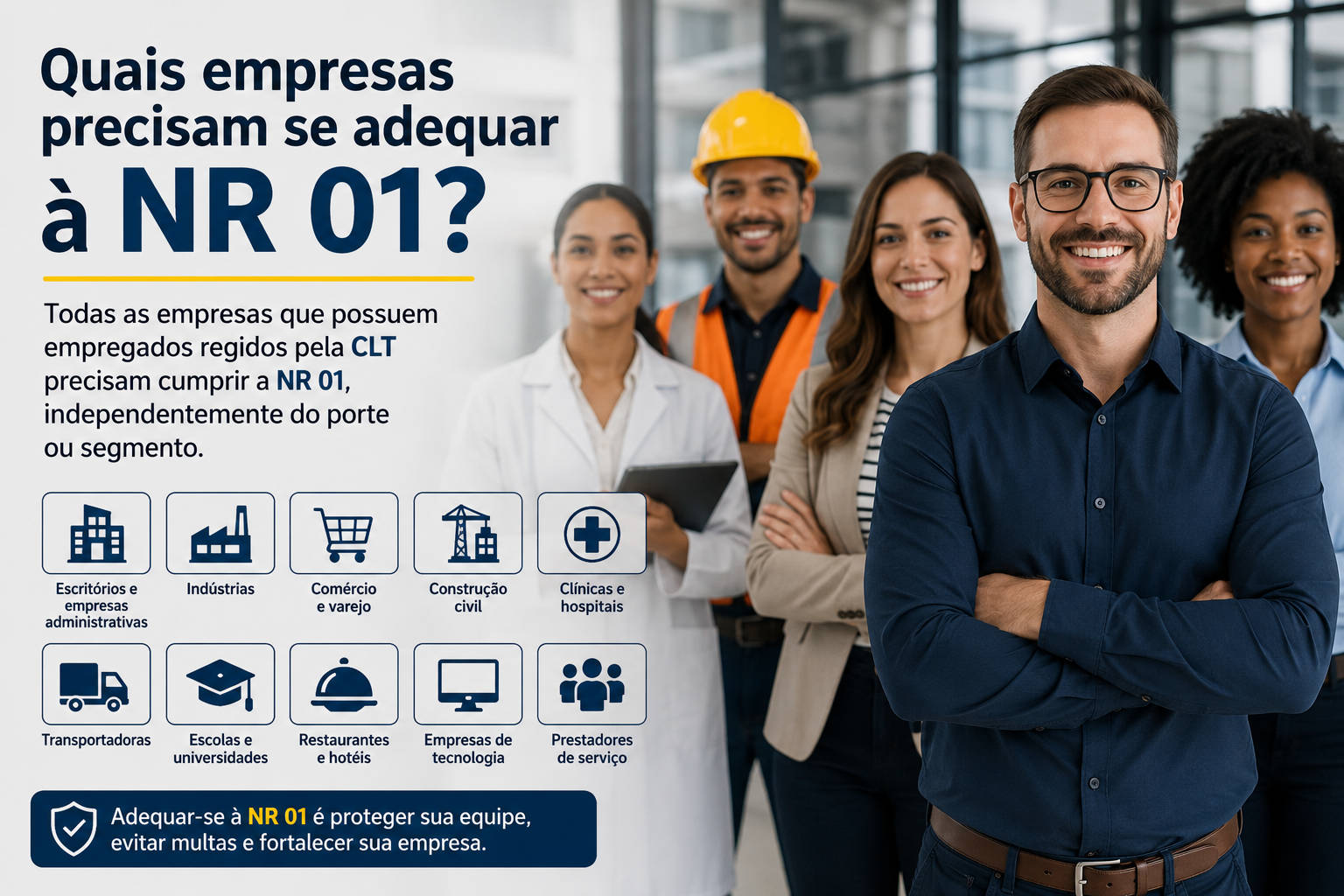 Quais empresas precisam se adequar a NR 01?